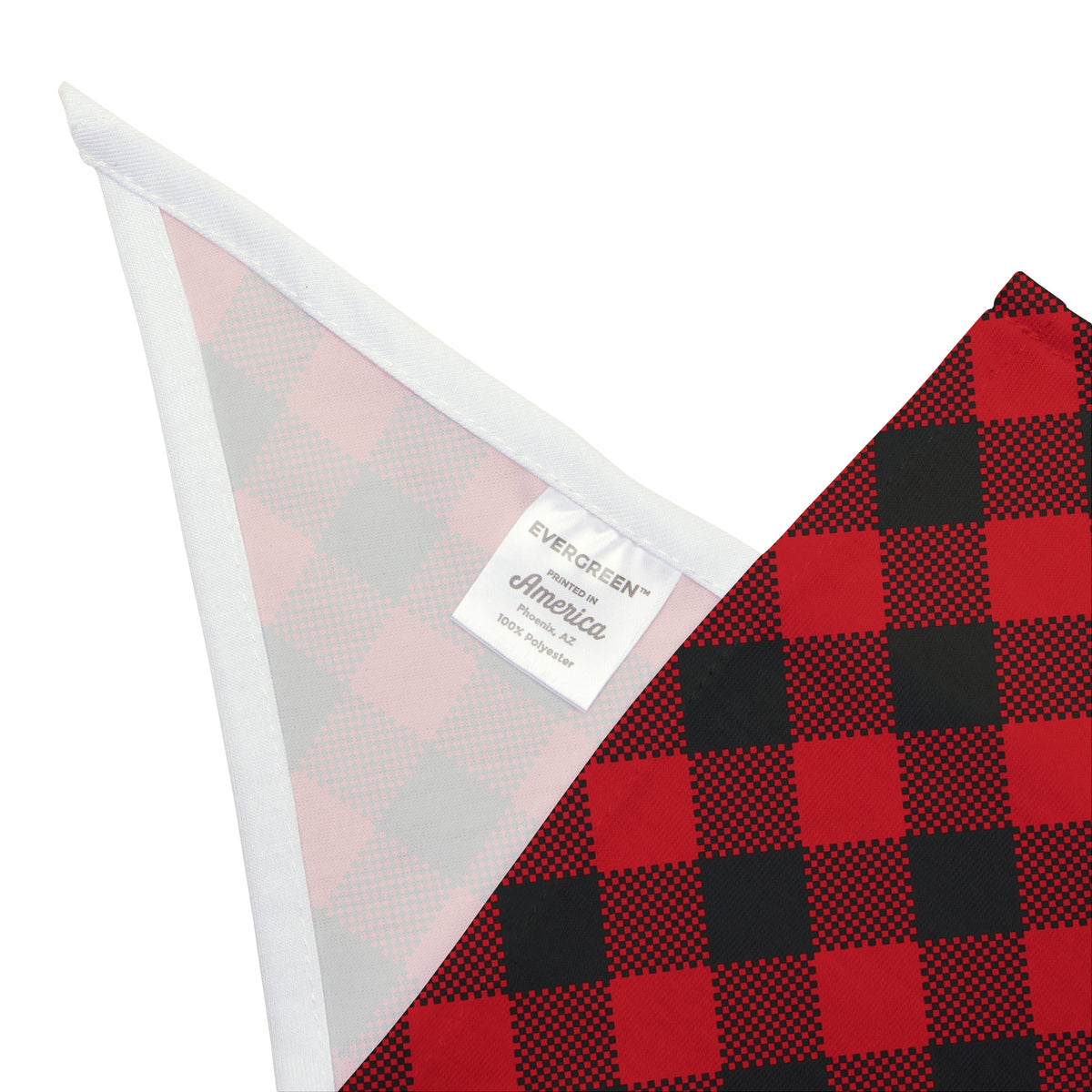 Red Plaid Pet Bandana