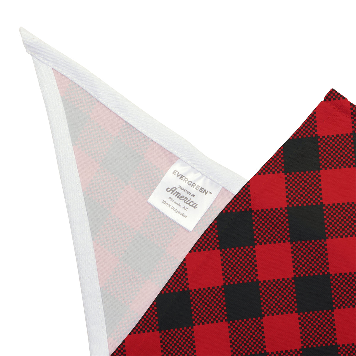 Red Plaid Pet Bandana