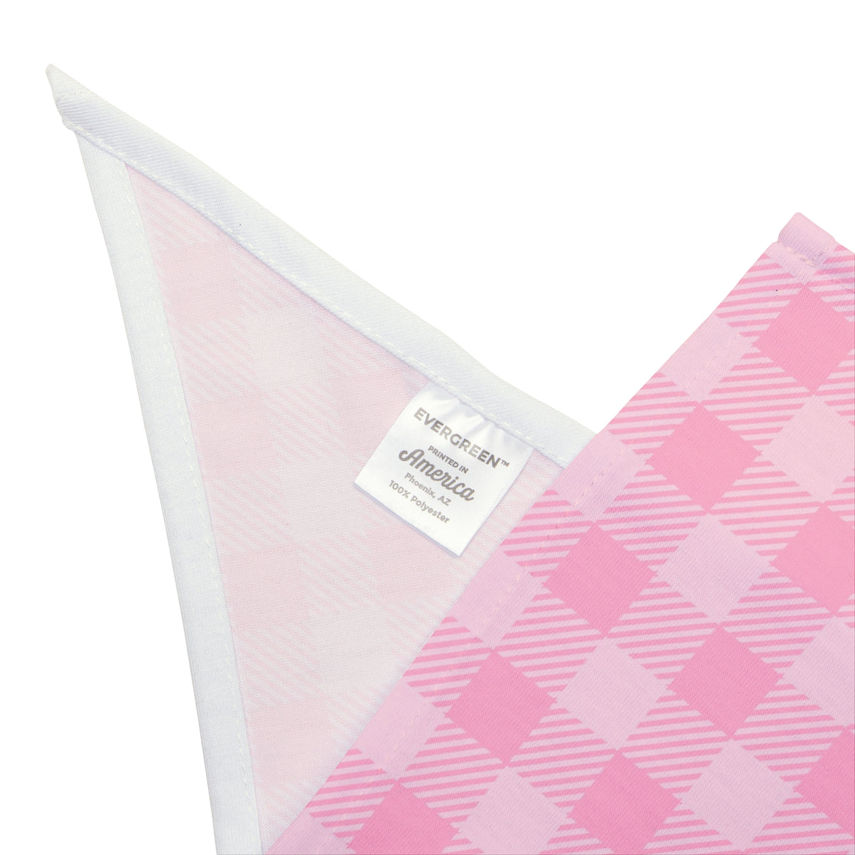 Pink Plaid Pet Bandana