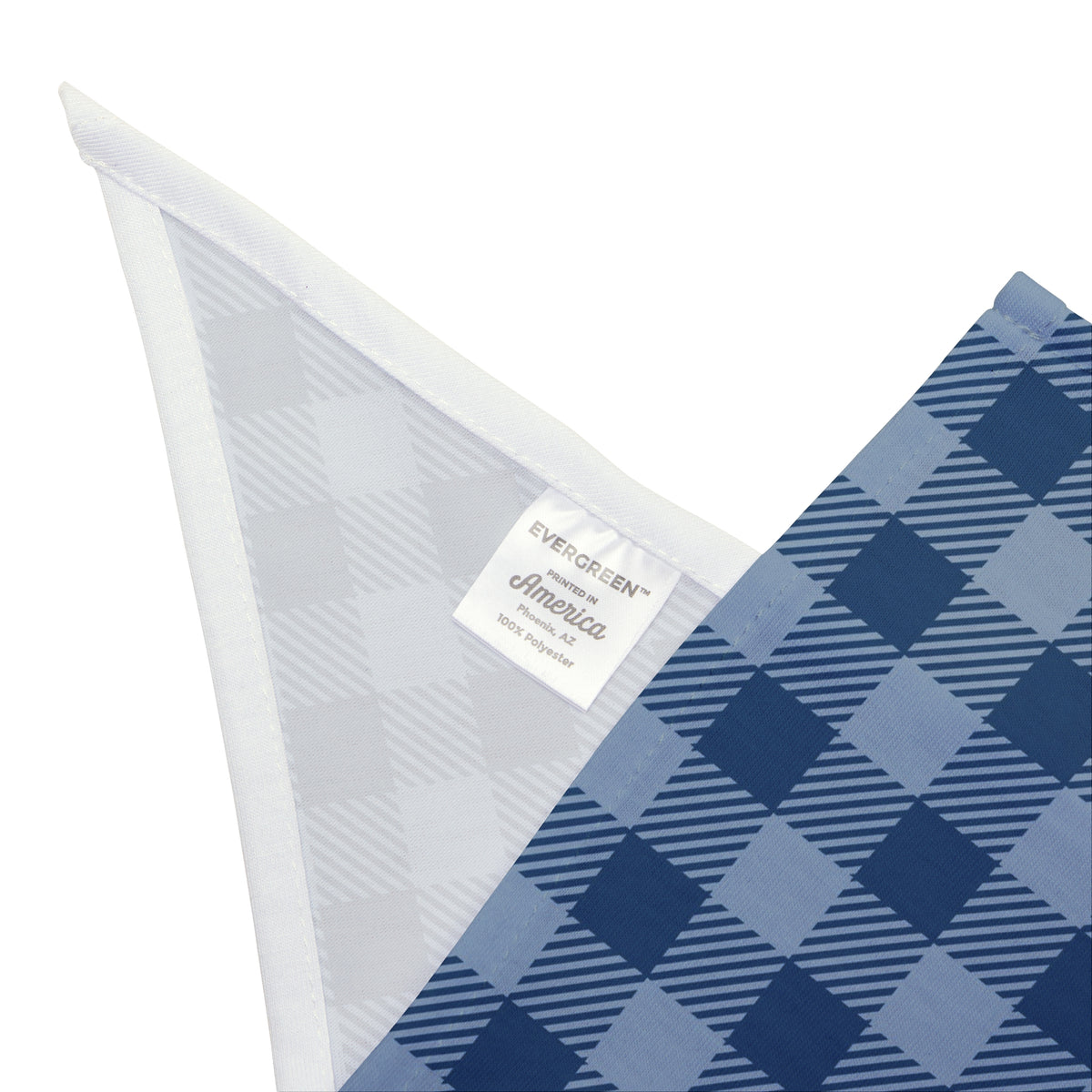 Blue Plaid Pet Bandana