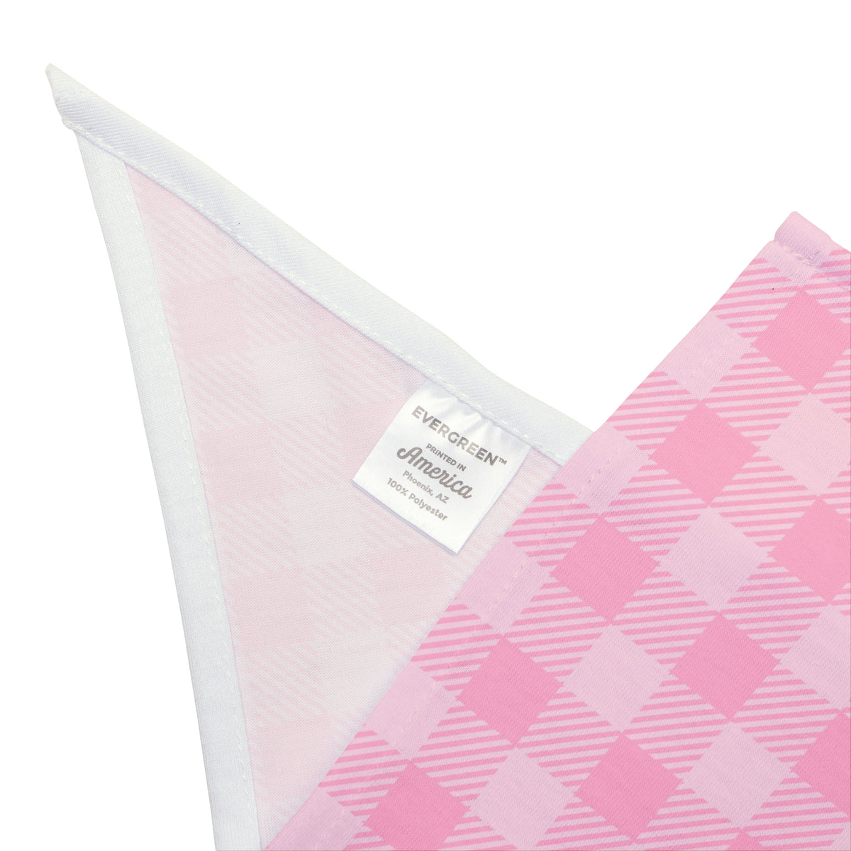 Pink Plaid Pet Bandana